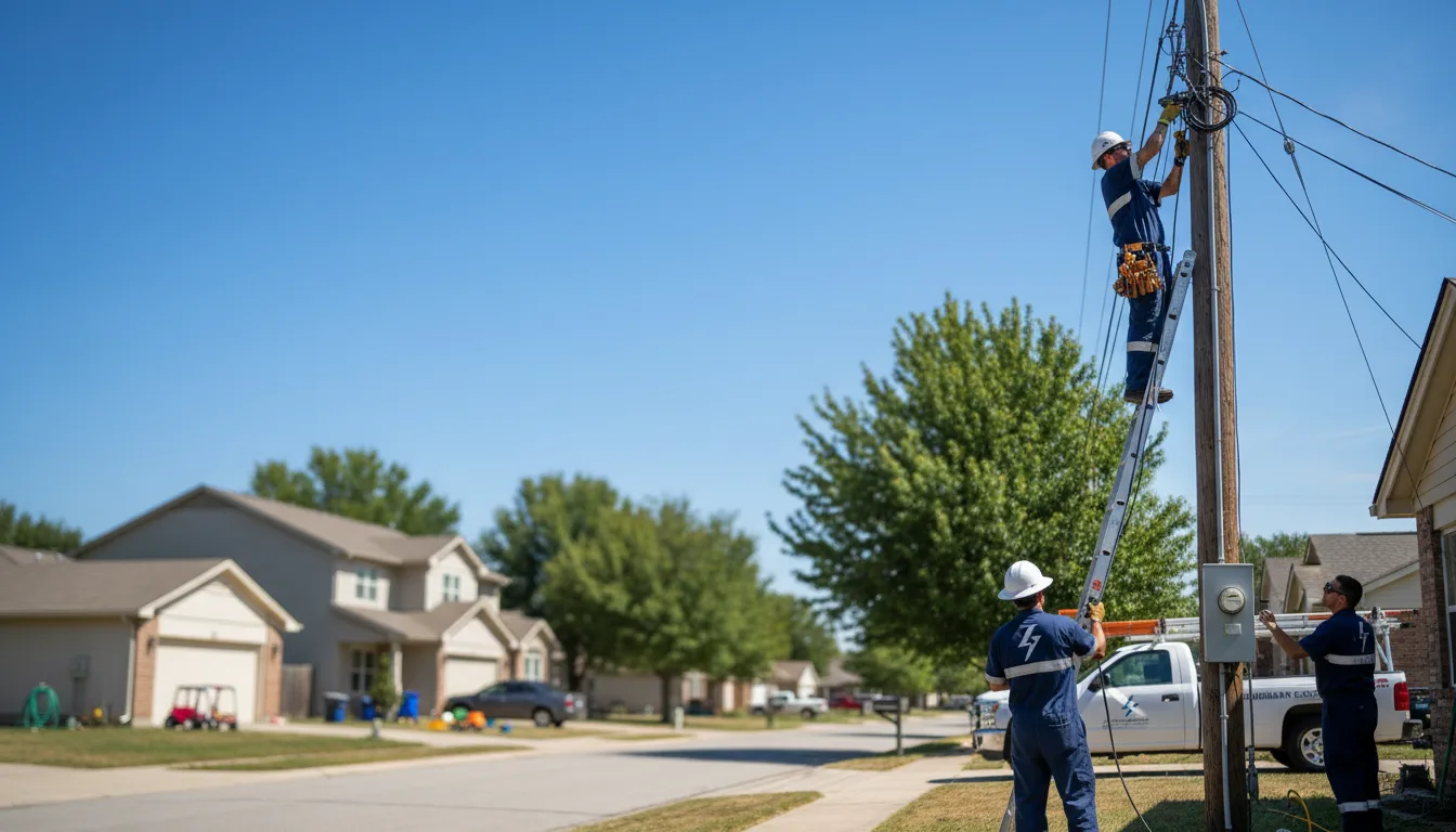 Residential electrician providing installation services in Ellendale, MN